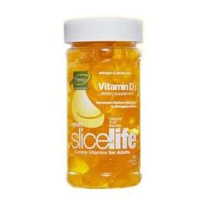  Slice Of Life Vitamin D Chewable, 60 Gummies, Yummi Bears 