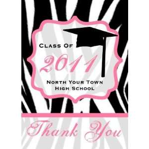   Thank You Card   Class of 2011 Zebra