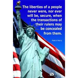  Patriotic Poster/Liberties of a People 