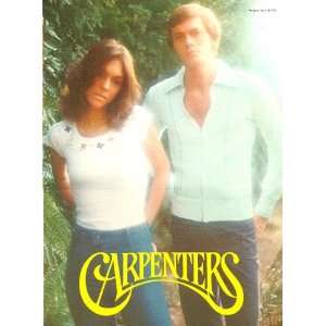  CARPENTERS 1975 Tour Concert Program Book 