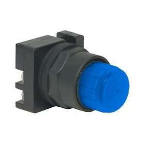 30mm Push Button Body, Extended, Illuminated, Blue (Requires Auxiliary 