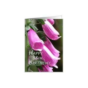  38th Birthday Flowers Card Toys & Games
