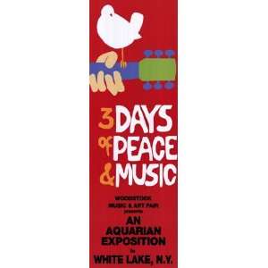  Woodstock   3 days by Unknown 12x36