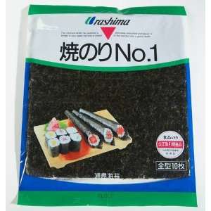 Sushi Toasted Seaweed Sheets (Yaki Nori)   Ten Packages  