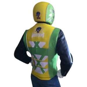 SkullSkins X Factor Green/Yellow X Large Reflective Motorcycle Jacket 