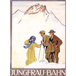  Emil Cardinaux   Jungfrau Bahn Giclee on acid free paper 