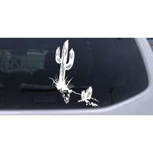  Cactus and Long Horn Skull Western Car Window Wall Laptop 