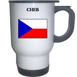  Czech Republic   CHEB White Stainless Steel Mug 