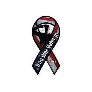 Iraq War Veteran Salute Large Ribbon Magnet