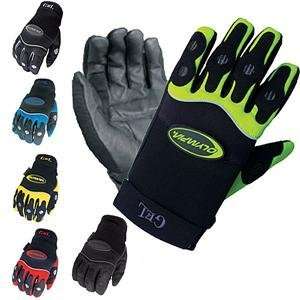  Olympia Sports 710 Gel Reflector Gloves   Small/Black/Grey 