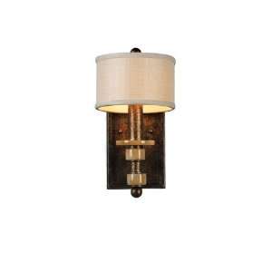 Authenticity Lighting 40 0011 01 11 Tambour 1 Light Sconces in Nutmeg 