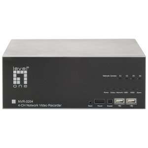  New   LevelOne NVR 0204 Network Video Recorder 4 CH 