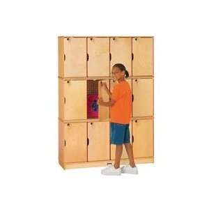  Stackable Lockable Lockers   4 Sections 3 Levels 