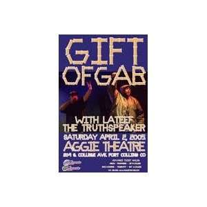  Gift Of Gab Aggie Ft Collins Colorado Gig Poster