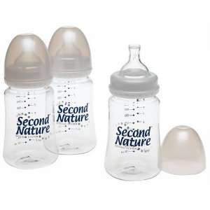  Second Nature 9 oz Nurser 3 pk Baby