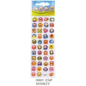  Crystal Sticker   Monkey (2 Sheets)  #08085 Toys & Games