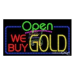  We Buy Gold LED Business Sign 17 Tall x 32 Wide x 1 