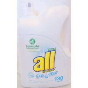  All 2x Ultra Free & Clear, 200 Ounce, 130 Loads