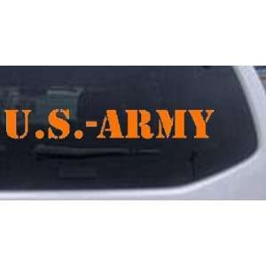 US Army Military Car Window Wall Laptop Decal Sticker    Orange 6in X 