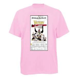  Pittsburgh Post Gazette Victory Pink T Shirt Sports 