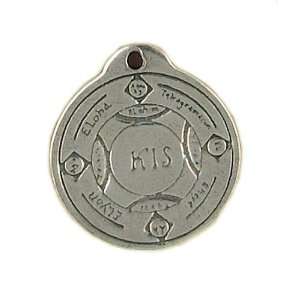 com Talisman Of The Higher Plane, Two Sided Pewter Pendant, Talisman 