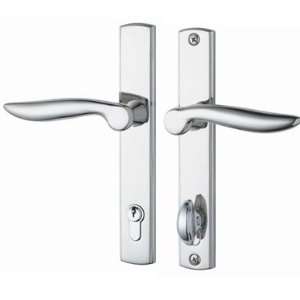  Swing Door Multipoint handleset in Platinum type finish 