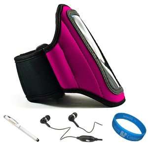  Magenta Pink SumacLife Neoprene Workout Armband for Sony 