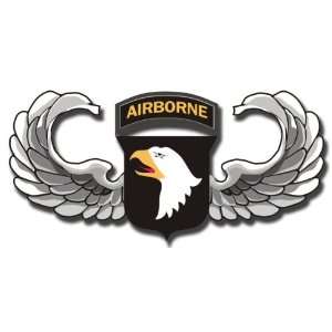  US Army 101st Airborne Jump Wings Decal Sticker 5.5 