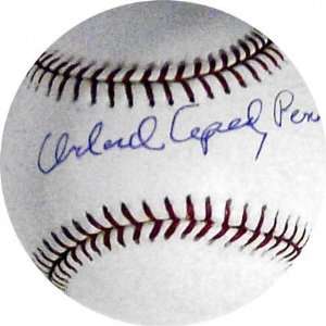  Orlando Cepeda Full Name Autographed Rawlings MLB Baseball 