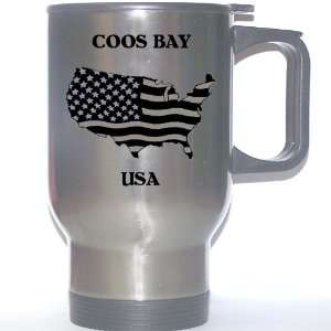  US Flag   Coos Bay, Oregon (OR) Stainless Steel Mug 