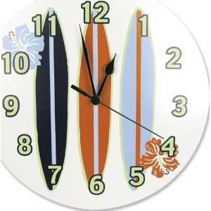  Surfs Up Wall Clock White Baby