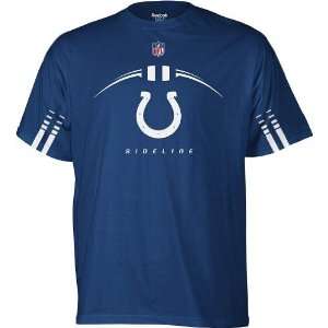   Colts 2011 Reebok Sideline Gun Show Blue T shirt