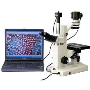 AmScope 10MP USB Camera Tissue Culture Inverted Microscope 640x 