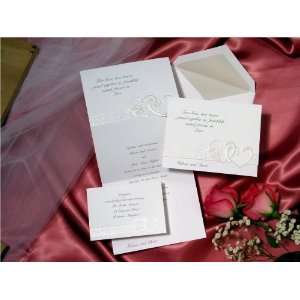  Intertwined Hearts Tri Fold Wedding Invitations Health 