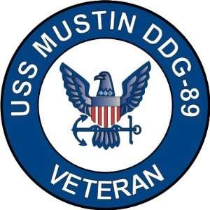  US Navy USS Mustin DDG 89 Ship Veteran Decal Sticker 5.5 