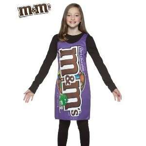  M&M Dark Chocolate Candy Tank Dress Child Halloween 