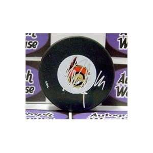   Meszaros autographed Hockey Puck (Ottawa Senators)