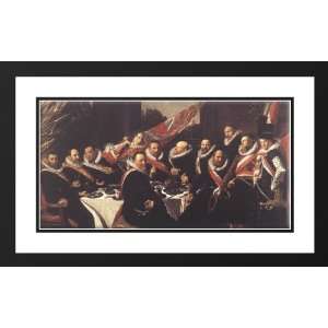 Hals, Frans 40x24 Framed and Double Matted Banquet of the Officers of 