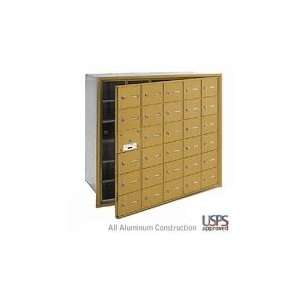   ) 4B+ Horizontal Mailboxes   Gold   Front Loading  