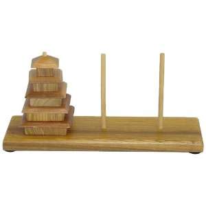   Imports Pagoda Challenge Wooden Puzzle Game