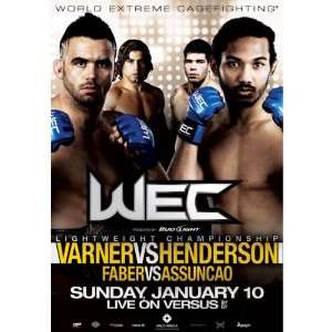  WEC 46 Autographed Poster