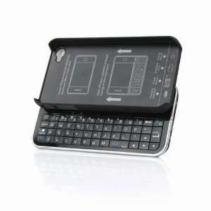New Wireless Bluetooth Ultra thin Slide out Keyboard Case for Iphone 4