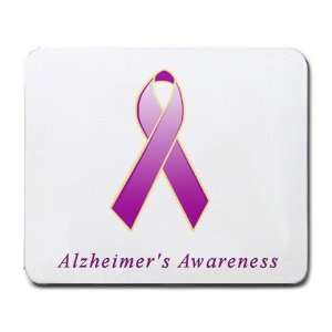  Alzheimers Disease Awareness Ribbon Mouse Pad Office 