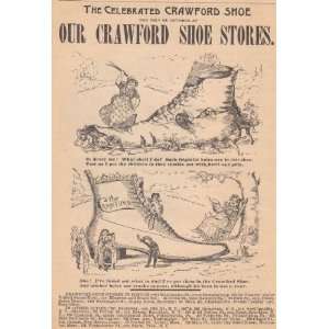  A 1890 Illustrated Advertisement for The Old Crawford 