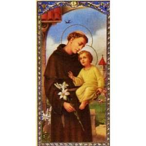    Prayer to the Infant Jesus in Saint Anthonys Arms Prayer Card Baby