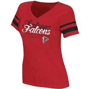  Reebok Atlanta Falcons Ladies Triple Team Football V Neck 