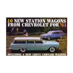  1961 CHEVROLET STATION WAGON Sales Folder Literature 