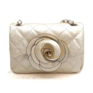  Faux Leather Cros Body Handbag ~ Cream 