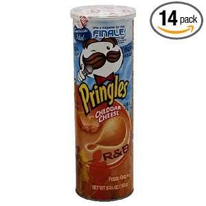 Pringles Potato Crisps, Cheddar Cheese, 5.75 Ounce Packages (Pack of 