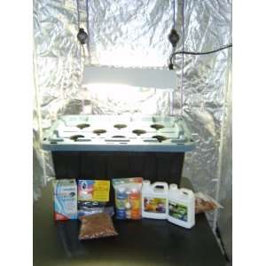 Large 8 Plant Hydroponic System Complete Kit Light and 